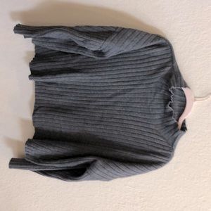 Grey mock neck sweater